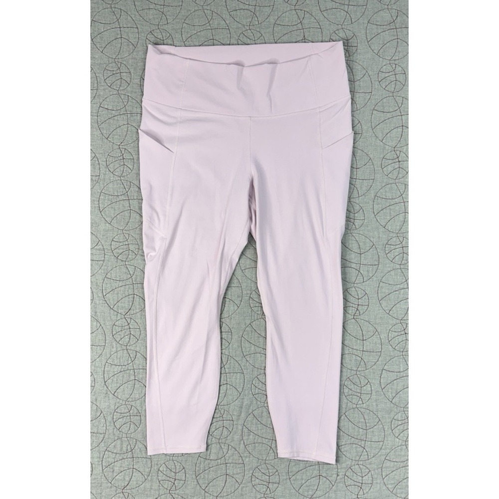 Fabletics Oasis PureLuxe High-Waisted 7/8 Legging Blush Pink / Women's 1X